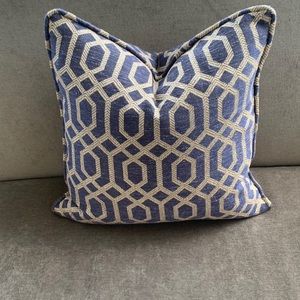 Navy & Tan Custom Made Pillows